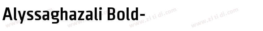 Alyssaghazali Bold字体转换
